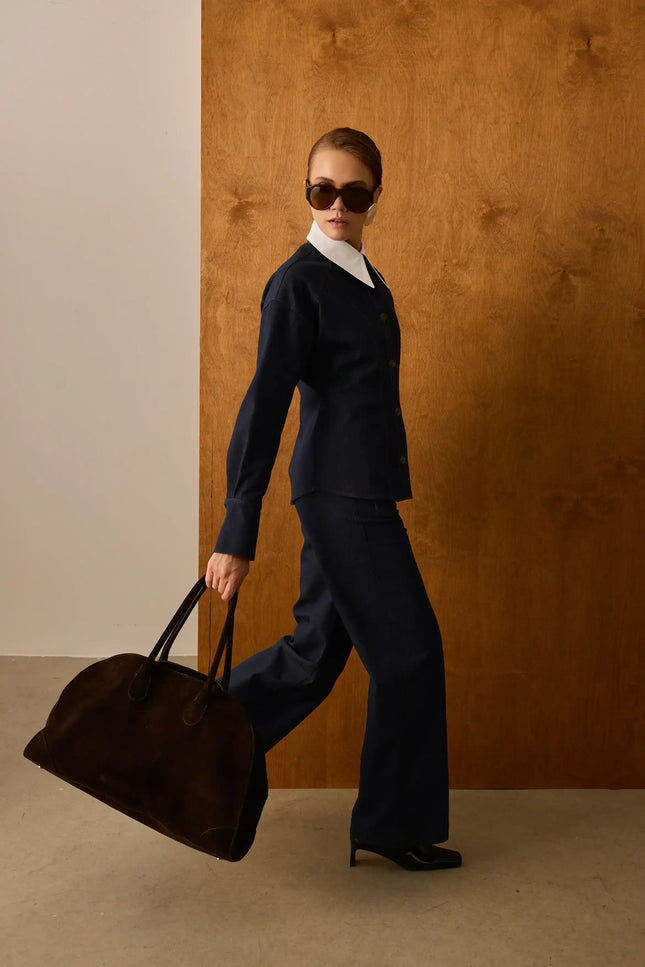 Denim Lacivert Pantolon