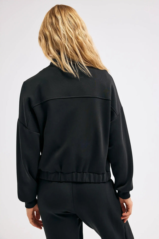 Balıkçı Yaka Siyah Ceket