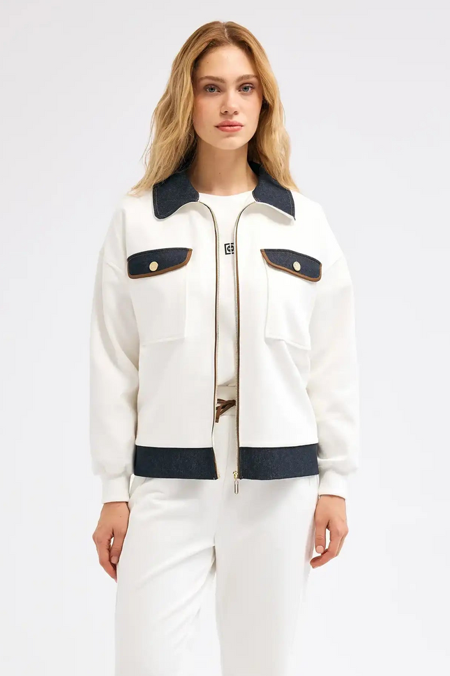 Ceket Pantolon Ekru Takım