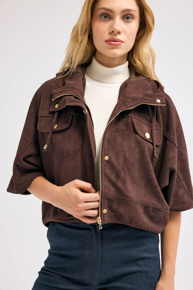 Kahverengi Süet Ceket