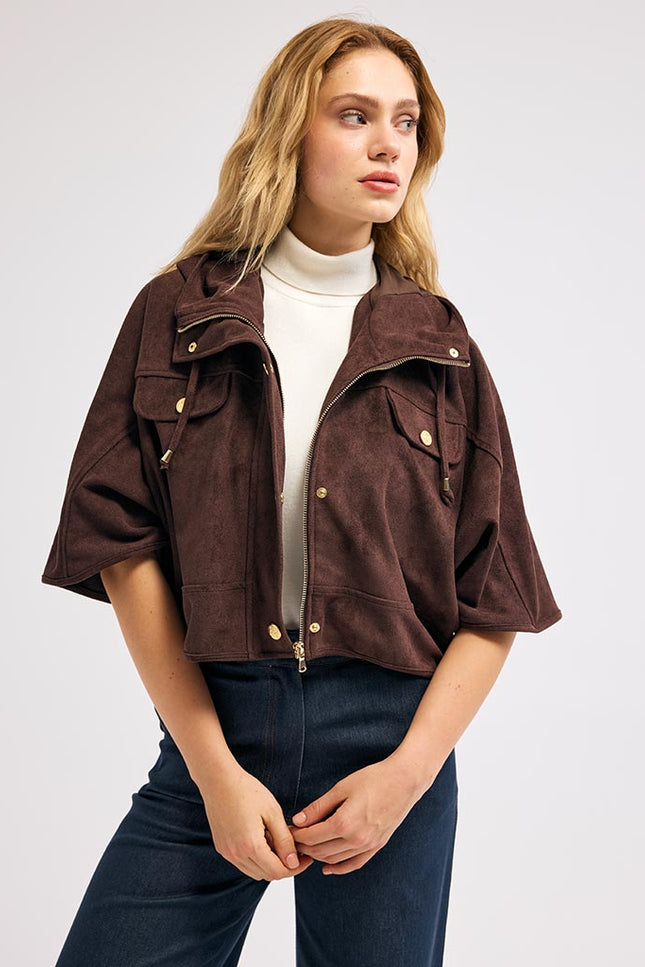 Kahverengi Süet Ceket