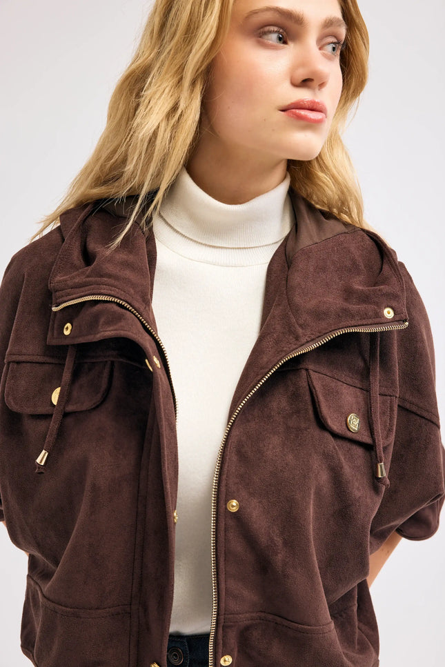 Kahverengi Süet Ceket