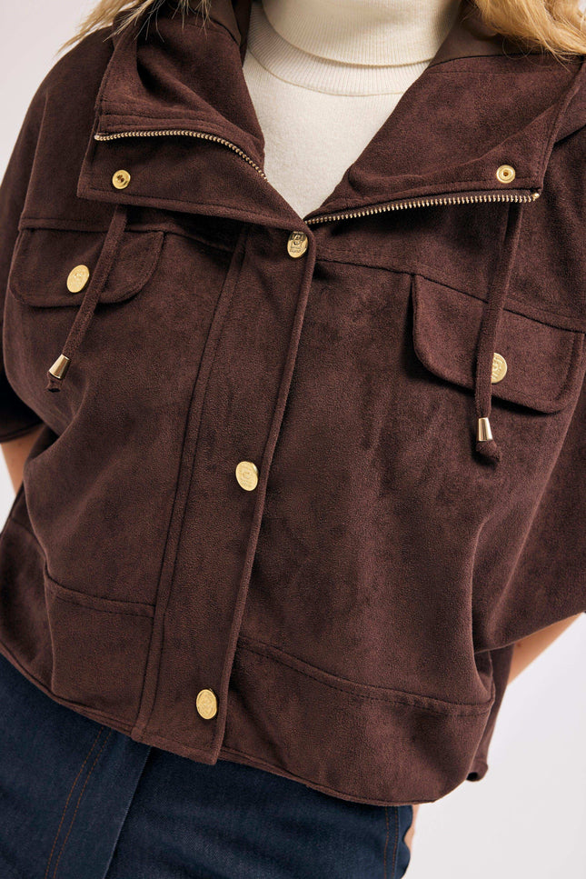 Kahverengi Süet Ceket