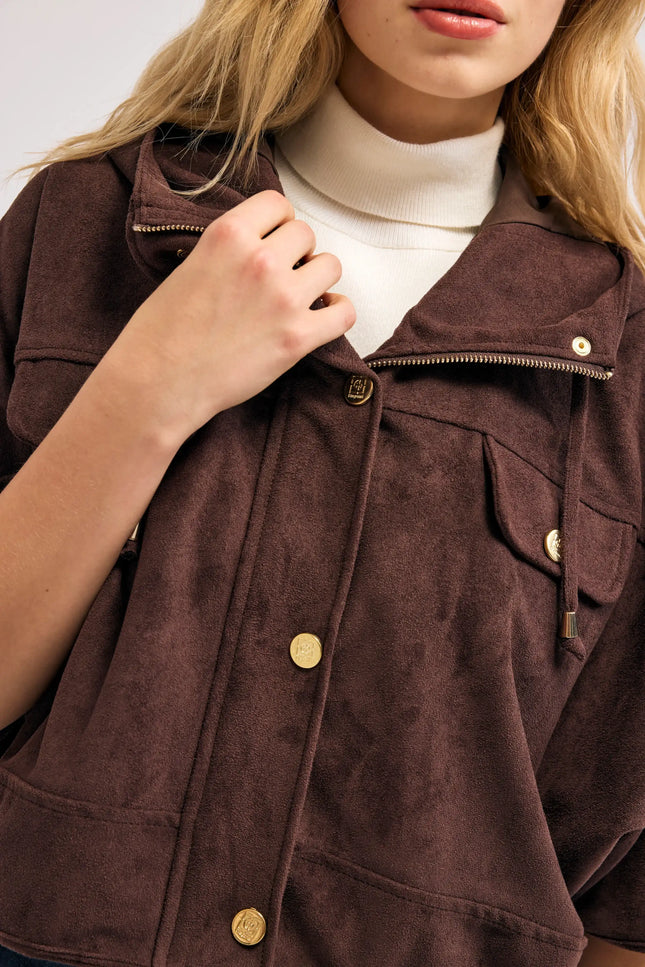 Kahverengi Süet Ceket