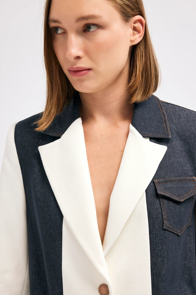 Ceket Pantolon Ekru Takım