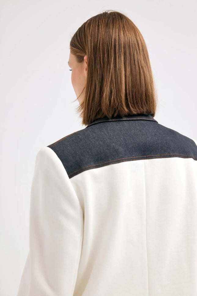 Ceket Pantolon Ekru Takım