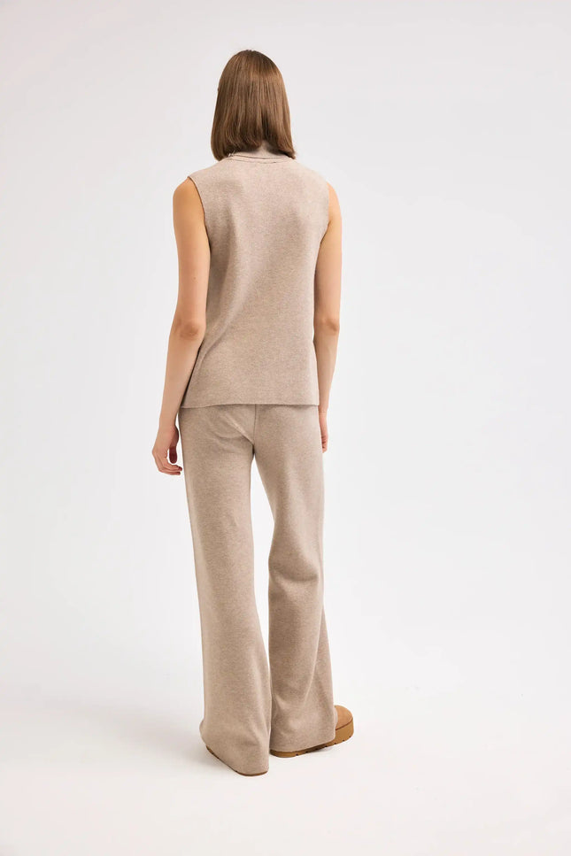 Bej Triko Pantolon