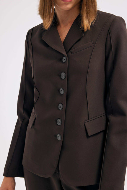 Kahverengi Blazer Ceket