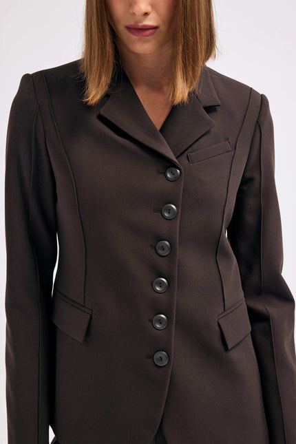Kahverengi Blazer Ceket