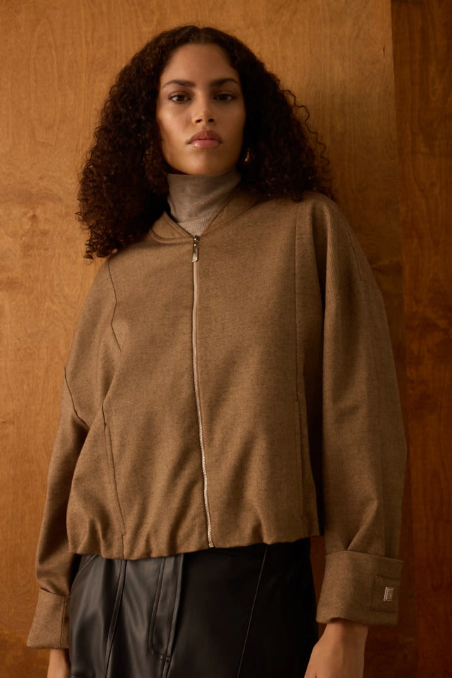 Fermuarlı Bomber Ceket (Lacivert)