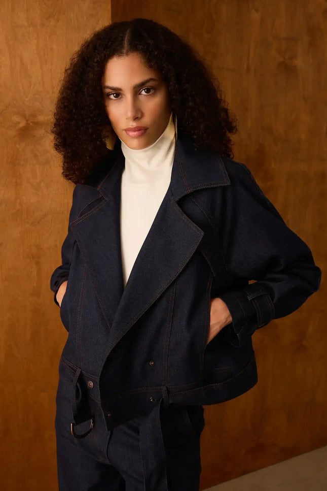 Lacivert Denim Pantolon