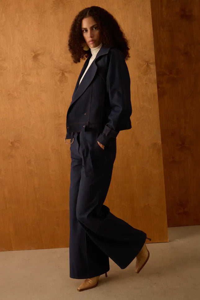 Lacivert Denim Pantolon