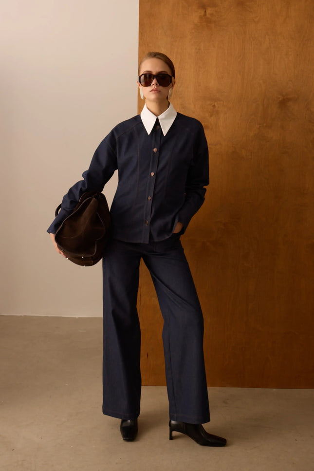 Denim Lacivert Pantolon