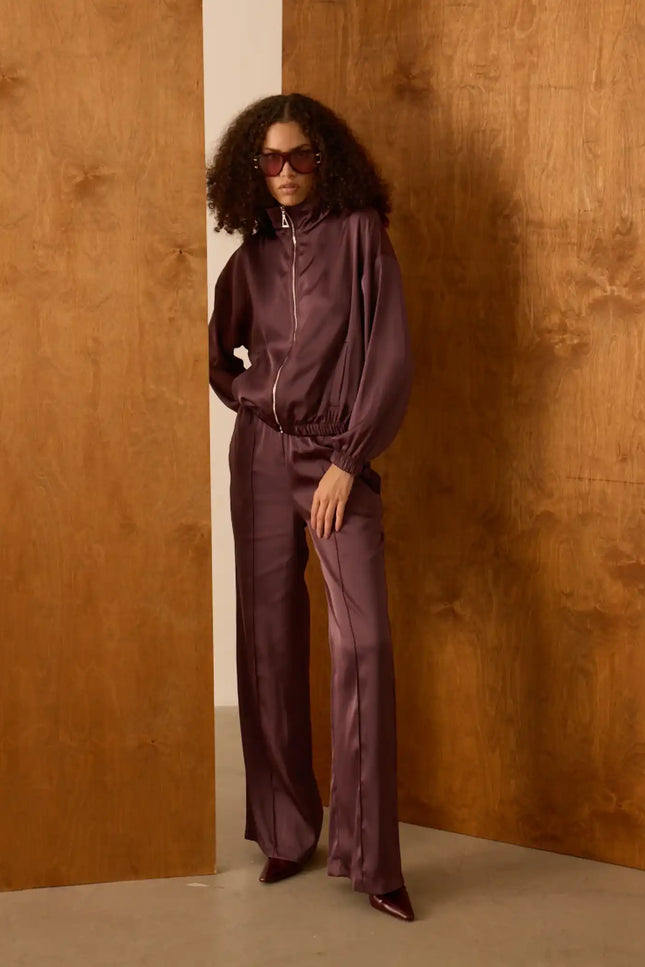 Kahverengi Yüksek Bel Pantolon