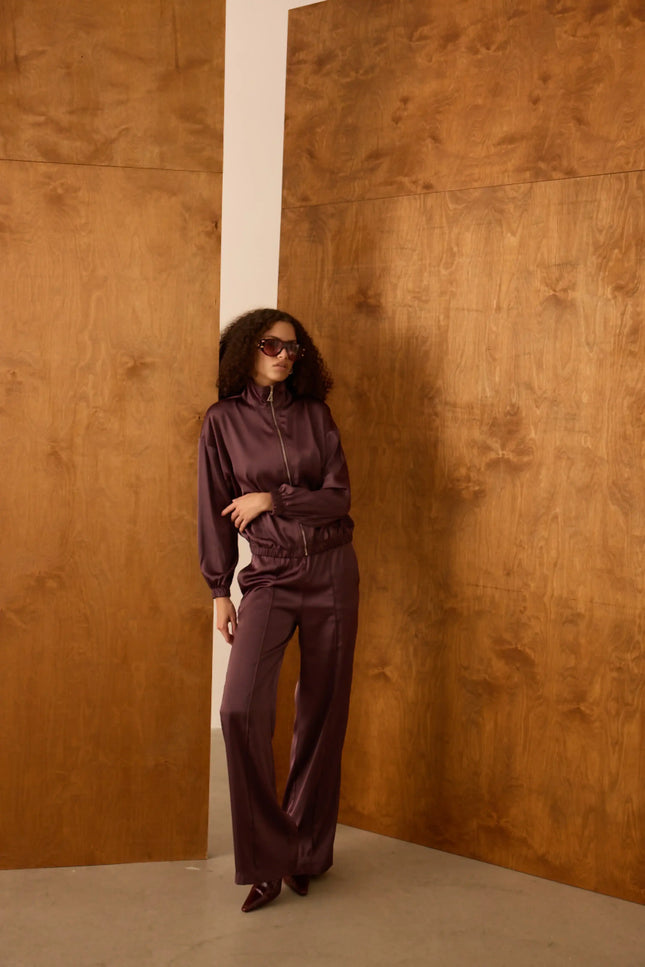 Kahverengi Yüksek Bel Pantolon