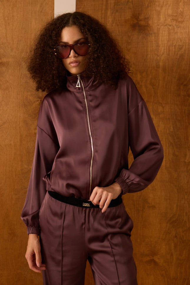 Kahverengi Fermuarlı Ceket