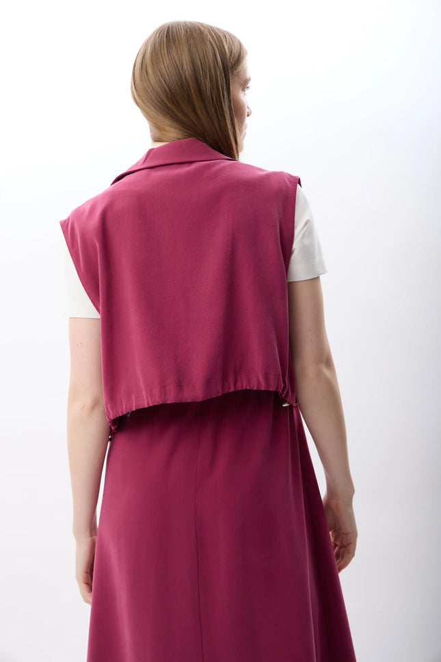 Bomber Yelek (Fuşya)