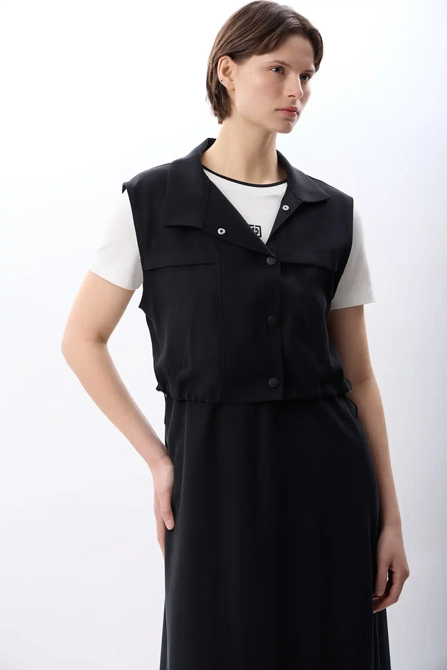 Bomber Yelek (Siyah)