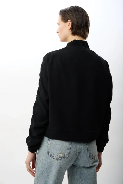 Siyah Bomber Ceket