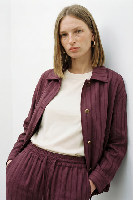 Beli Ayarlanabilir Bomber Ceket Bordo