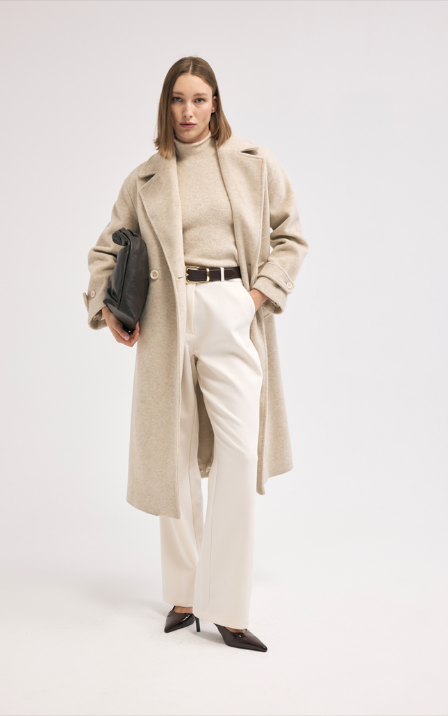 Bej Uzun Yünlü Kaban