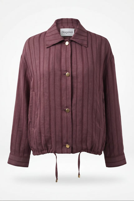 Beli Ayarlanabilir Bomber Ceket Bordo