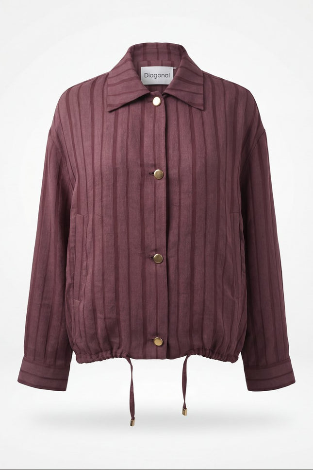 Beli Ayarlanabilir Bomber Ceket Bordo