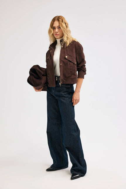 Kahverengi Süet Ceket