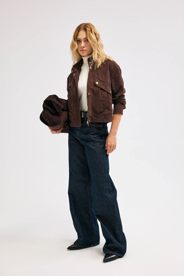 Kahverengi Süet Ceket