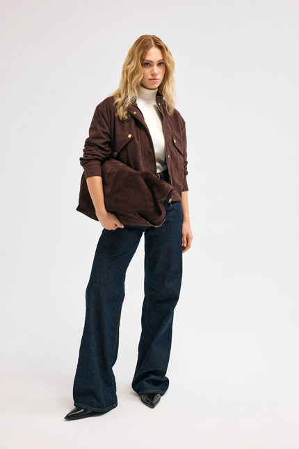 Kahverengi Süet Ceket