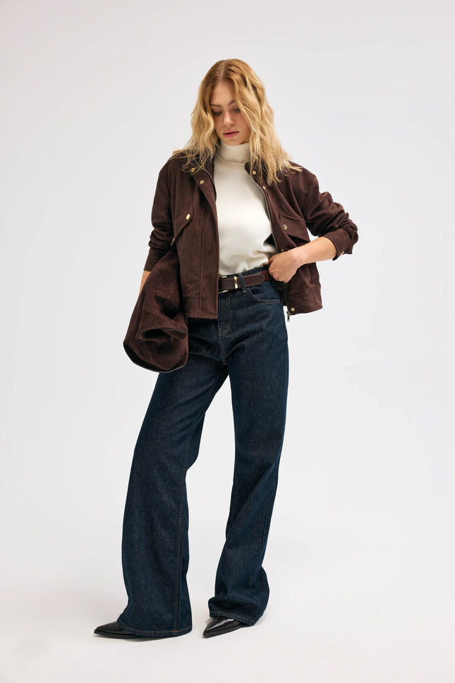 Kahverengi Süet Ceket