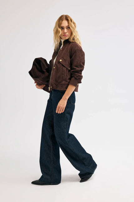 Kahverengi Süet Ceket