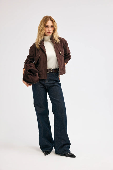 Kahverengi Süet Ceket