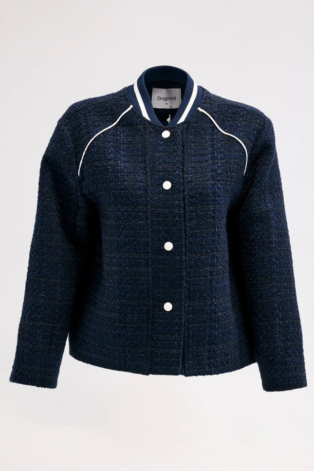 Lacivert Metal Düğmeli Ceket