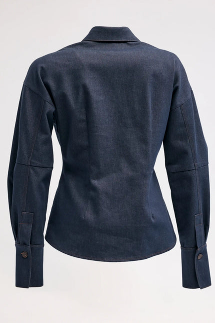Denim Lacivert Gömlek