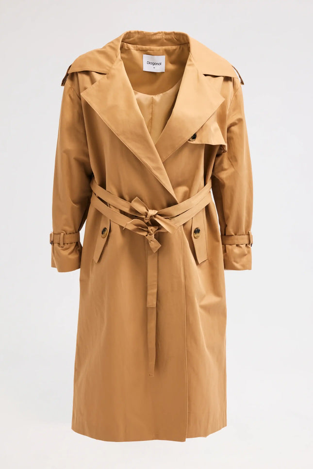 Camel Kuşaklı Trençkot