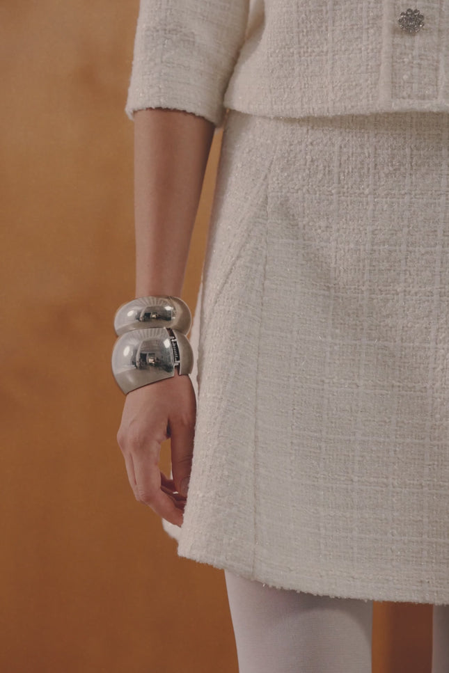 Ekru Ceket Etek İkili Takım